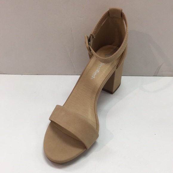 🌿Open Toe Ankle Buckle Strap Low Chunky Heel🌿 - Picture 4 of 5